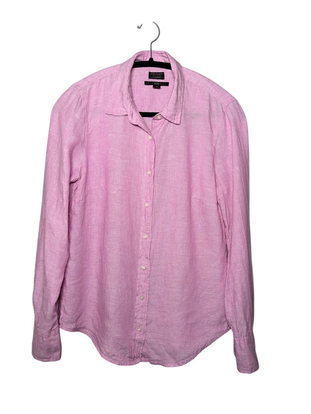 J. Crew Women’s Light Pink Linen Button-Down Shirt